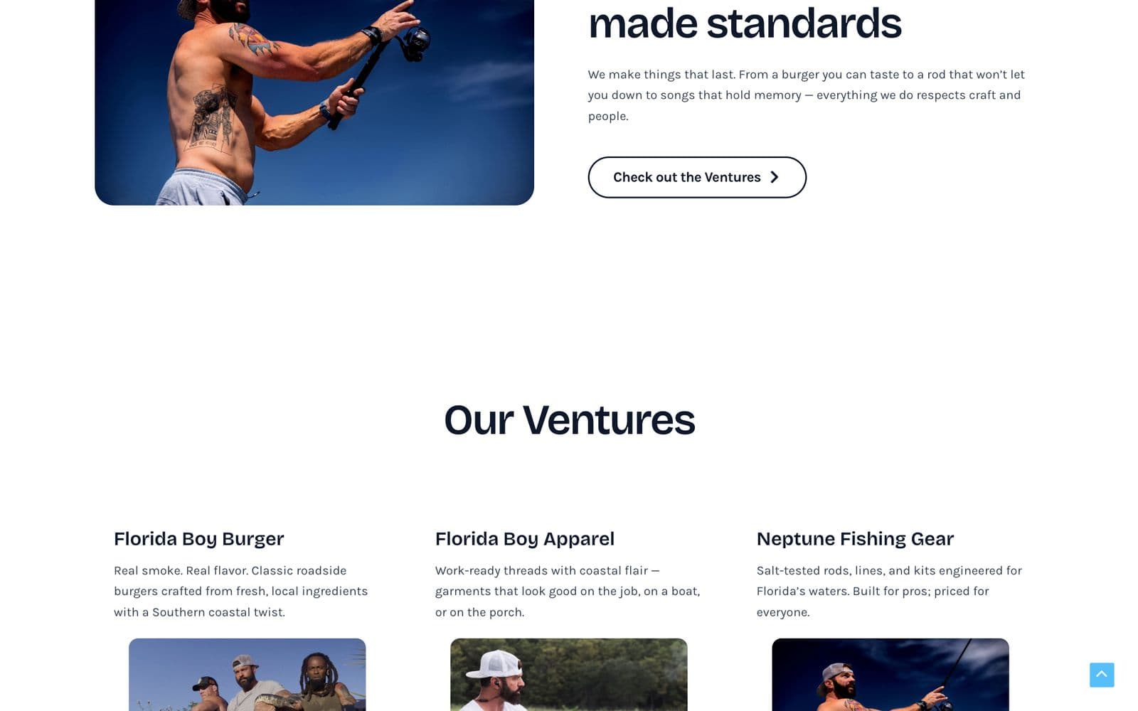 Lifestyle influencer & entrepreneur website, screen 3