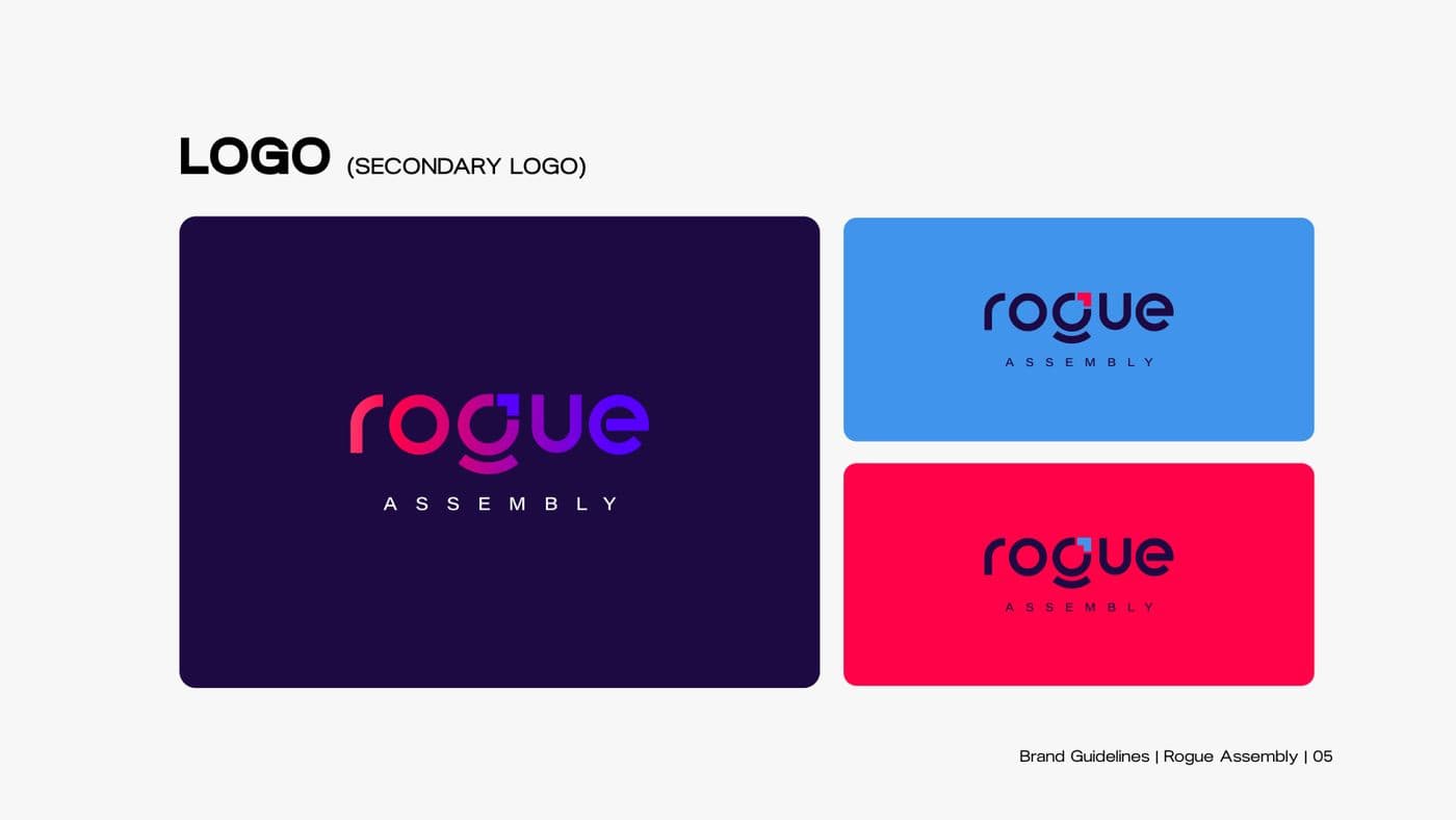 Venture studio brand guidelines, page 2