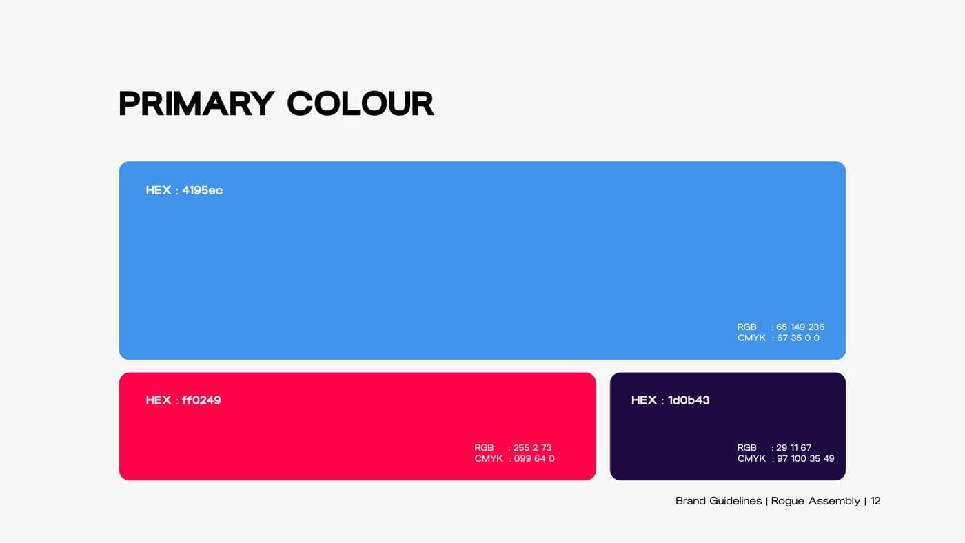 Venture studio brand guidelines, page 5