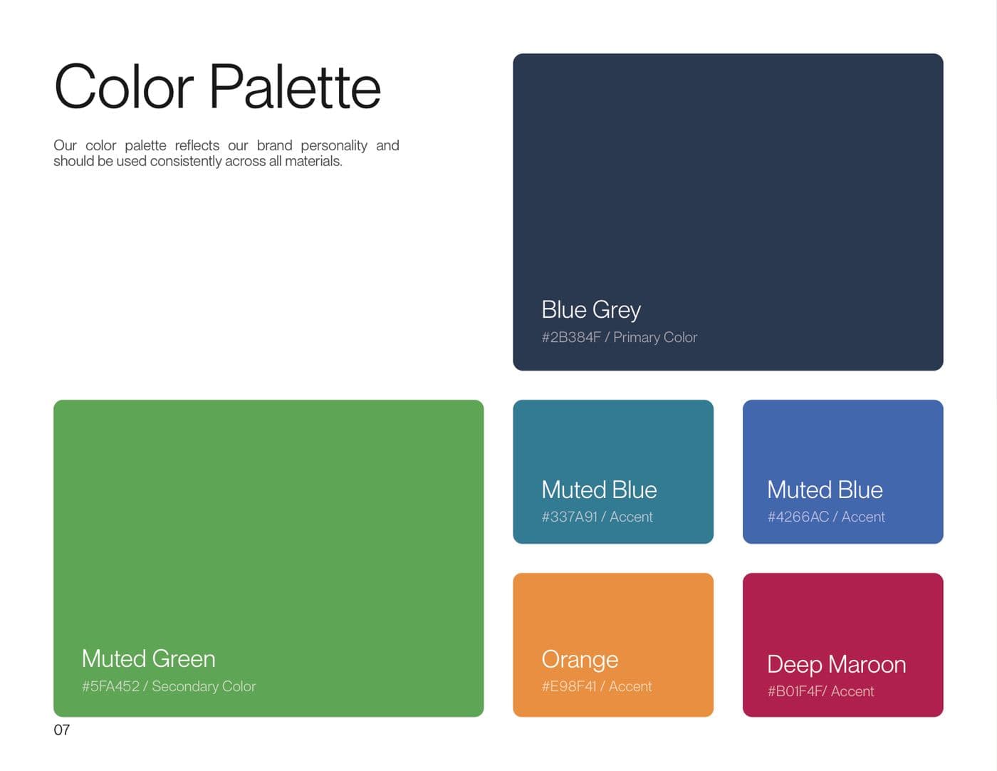 Private school brand guidelines, page 3